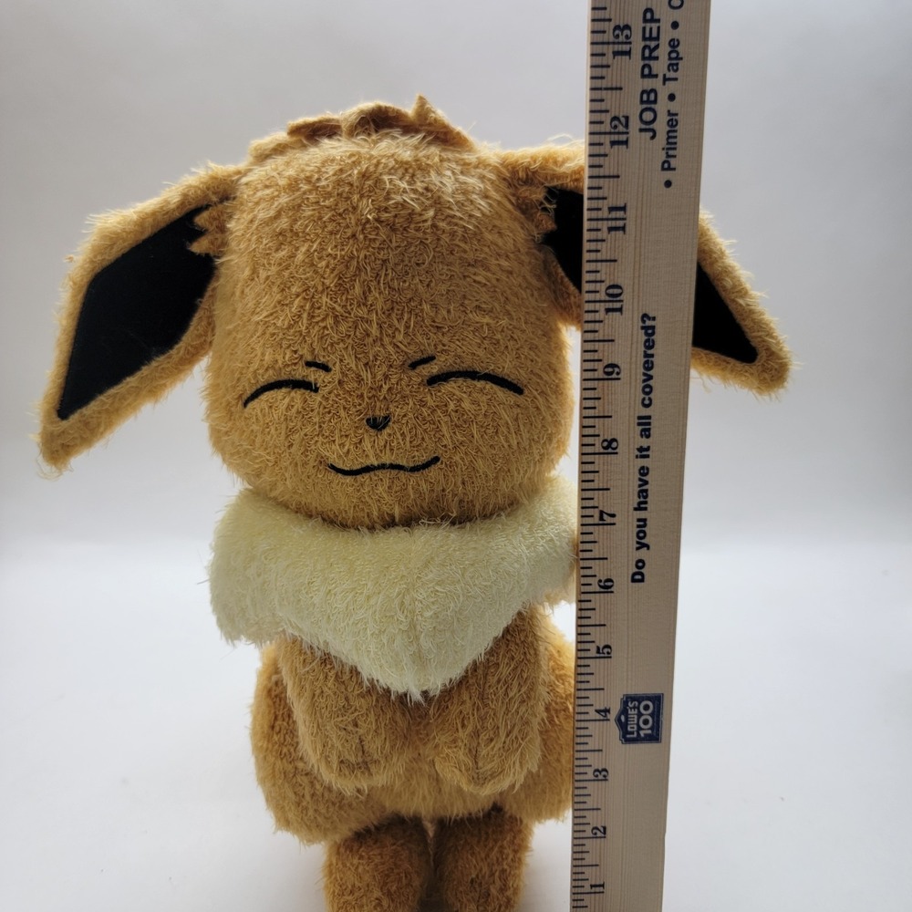 Eevee Pokemon Banpresto 2018 Plush 12" Fuzzy Toy Doll Japan Import Hanger - Picture 12 of 13
